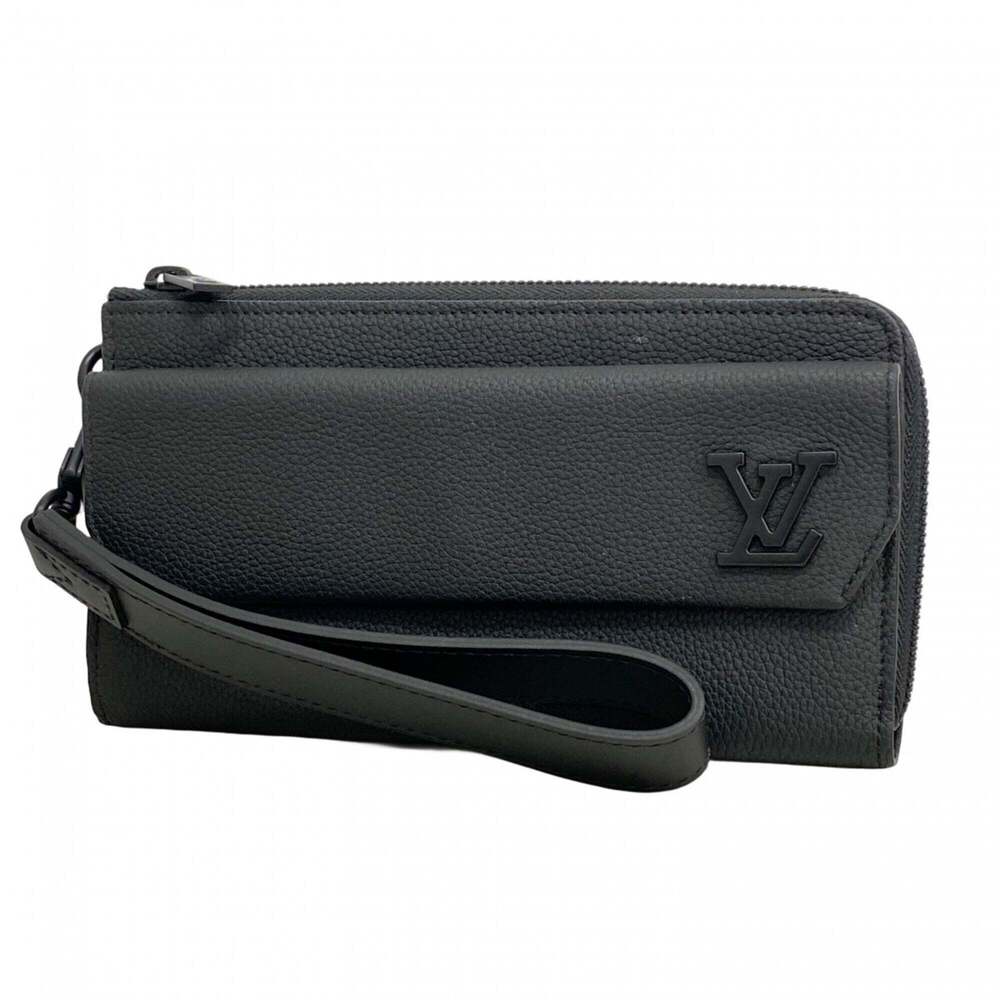Louis Vuitton LV Aerogram Zippy Wallet M69831 Black Men's Long
